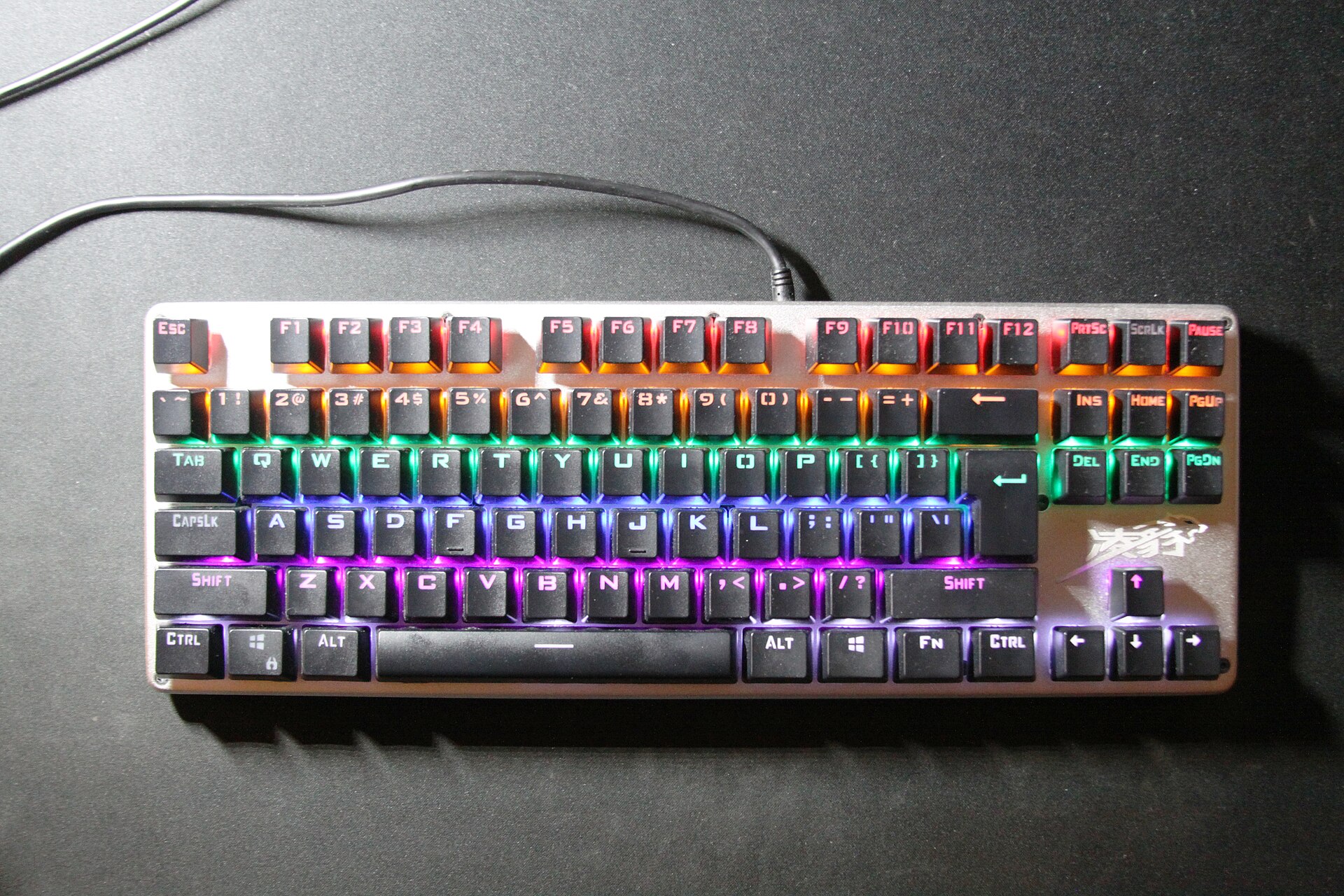 A mechanical keyboard